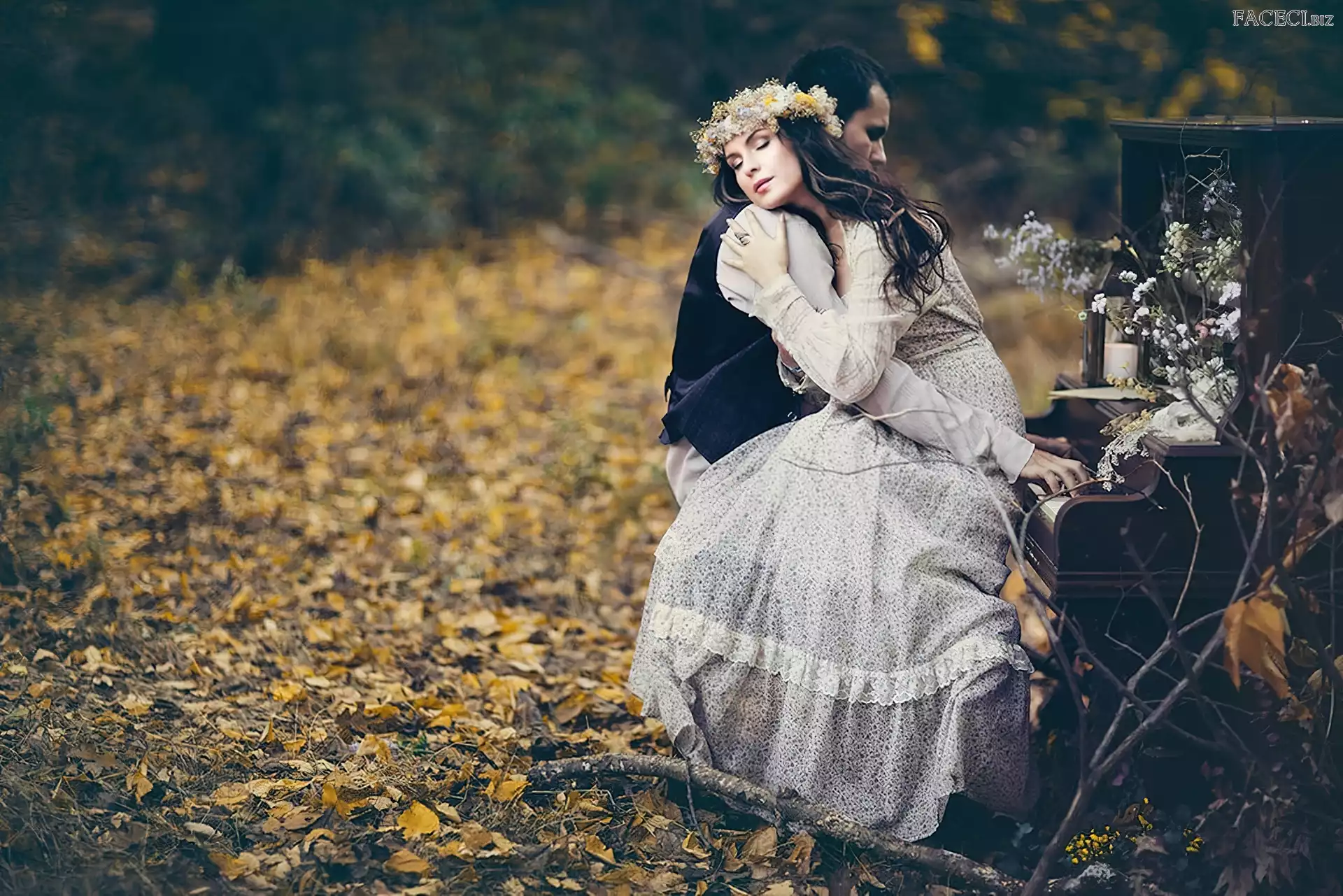 Mężczyzna, Miłosne, Kobieta, Pianino