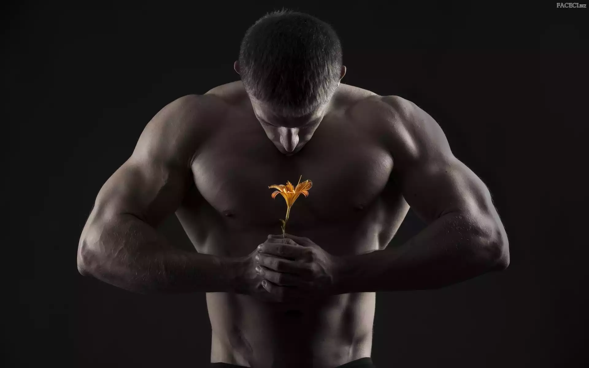 Mężczyzna, Kwiatek