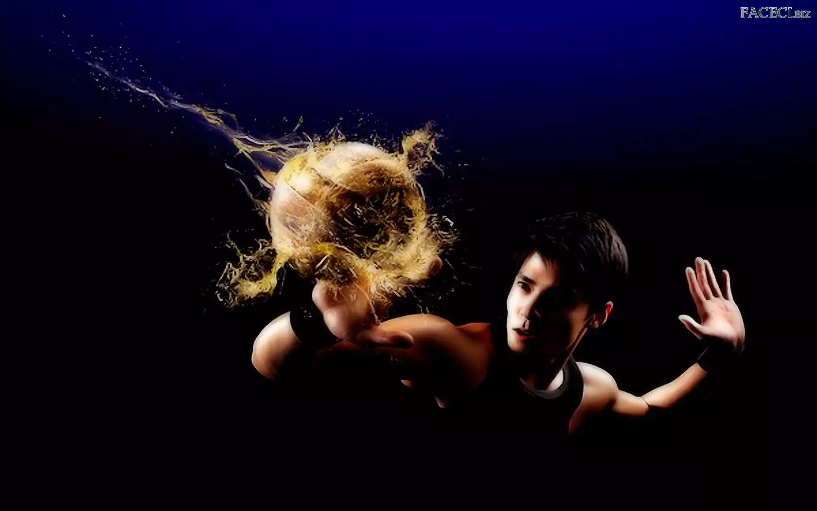 Piłka, Mężczyzna, Ognista